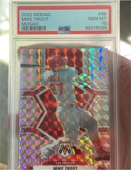2022 Panini Mosaic #98 Mike Trout — front