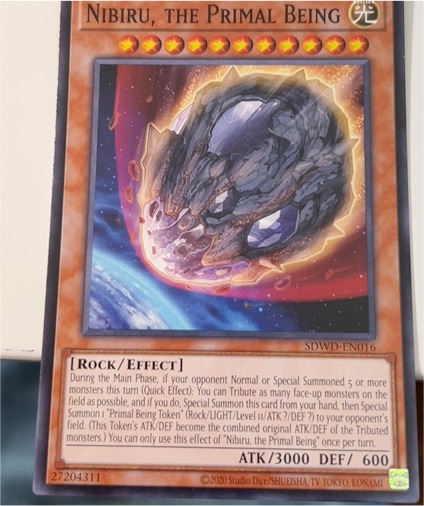 2020 Yu-Gi-Oh! SDWD-EN016 Nibiru, the Primal Being — front