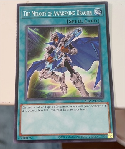 2020 Yu-Gi-Oh! SDWD-EN022 The Melody of Awakening Dragon — front