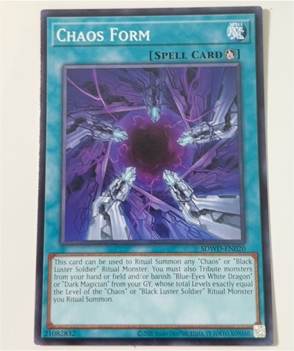 2020 Yu-Gi-Oh! SDWD-EN020 Chaos Form — front