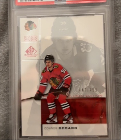 2023-24 Upper Deck SP Game Used Retro Rookie Crossover #RC-7 Connor Bedard — front
