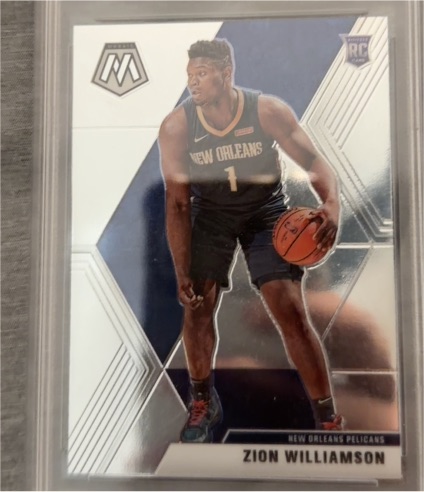 2019-20 Panini Mosaic #209 Zion Williamson — front