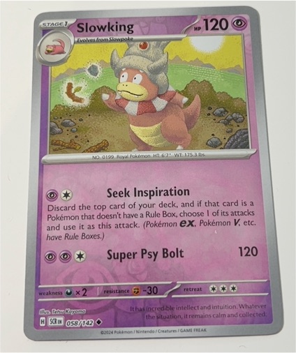 2024 Pokemon Scarlet & Violet Stellar Crown #058 Slowking — front
