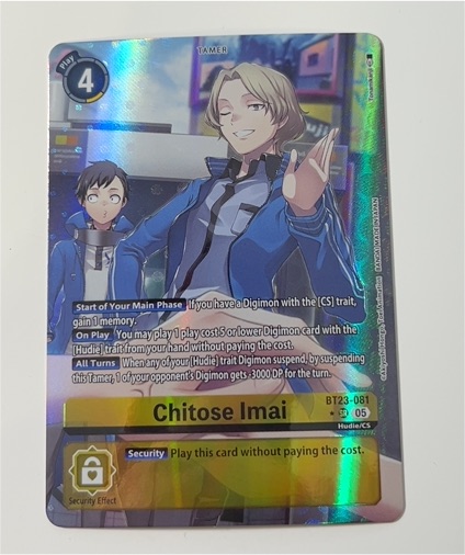 Digimon Card Game BT23-081 Chitose Imai SR — front