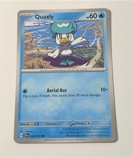 2024 Pokemon Surging Sparks #050 Quaxly — front