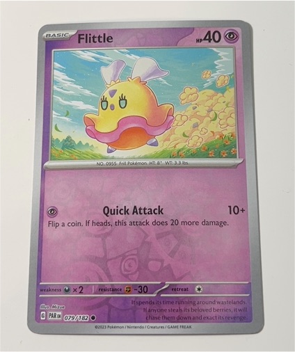 2023 Pokémon Paradox Rift #079 Flittle — front