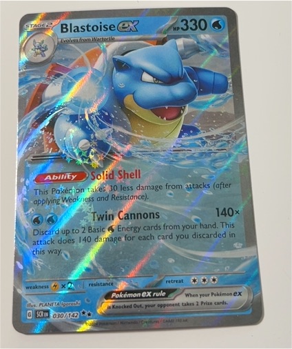 2024 Pokémon TCG Stellar Crown #030 Blastoise ex — front