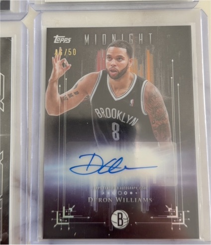 2025 Topps Midnight #A6/50 Deron Williams — front
