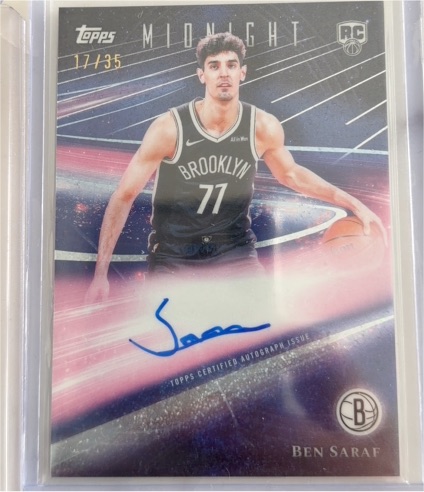 2025-26 Topps Midnight #RC Ben Saraf — front