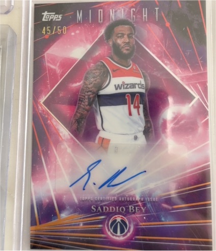 2025 Topps Midnight Dark Matter #DMA-SB Saddiq Bey — front