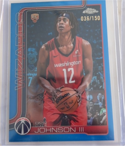 2025-26 Topps Chrome #256 Tre Johnson III — front