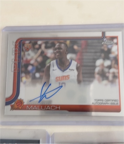 2025-26 Topps Chrome Rookie Autograph #TCAR-KM Khaman Maluach — front