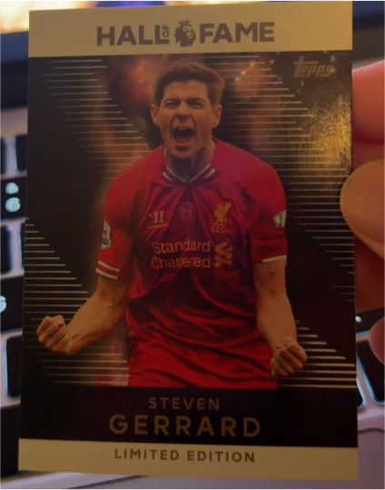 2025-26 Topps Premier League #HOF 2 Steven Gerrard Hall Of Fame Limited Edition — front