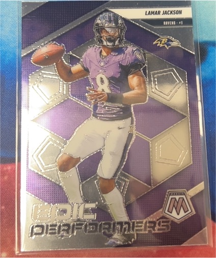 2025 Panini Mosaic #3 Lamar Jackson Epic Performers — front