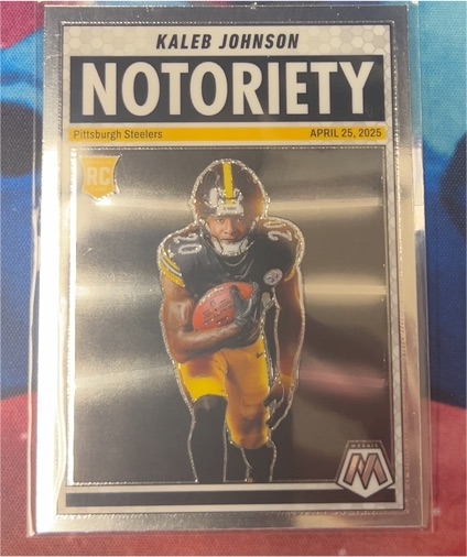 2025 Panini Mosaic #22 Kaleb Johnson Notoriety — front