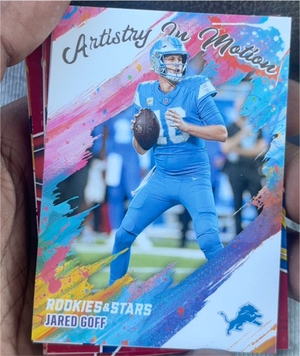 2025 Panini Rookies & Stars #6 Jared Goff Artistry in Motion — front