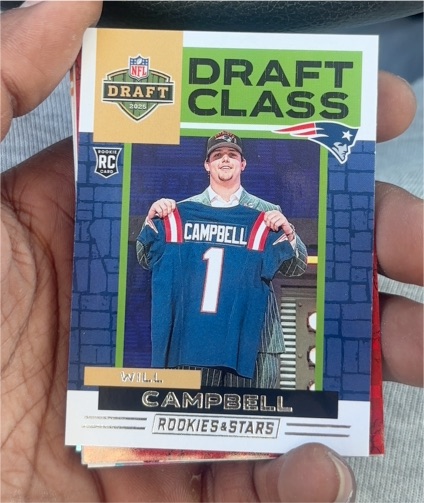 2025 Panini Rookies & Stars #3 Will Campbell Draft Class — front