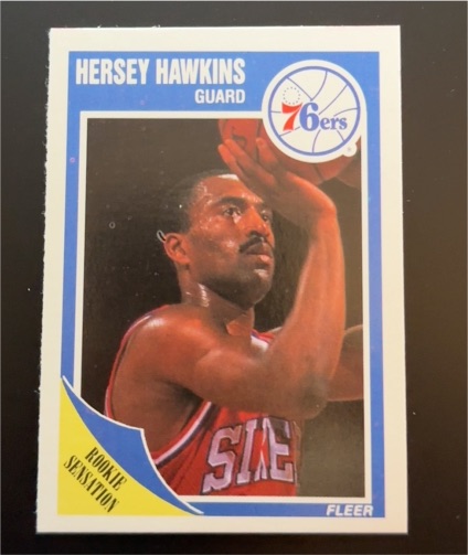 1989-90 Fleer #117 Hersey Hawkins — front
