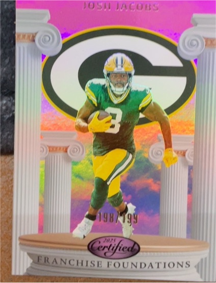 2025 Panini Certified Franchise Foundations #FFO-JJS Josh Jacobs — front
