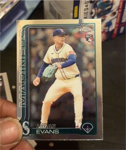 2025 Topps Chrome Update #USC194 Logan Evans — front