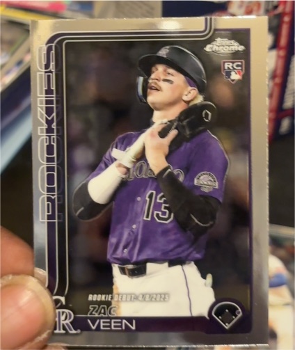 2025 Topps Update Series Rookie Debut #US2 Zac Veen — front
