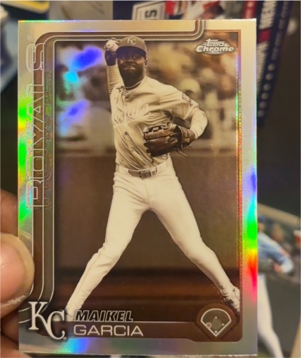 2025 Topps Chrome Update #USC70 Maikel Garcia Sepia Refractor — front
