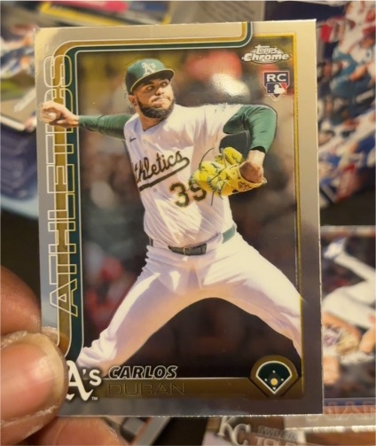 2025 Topps Chrome Update #US104 Carlos Duran — front