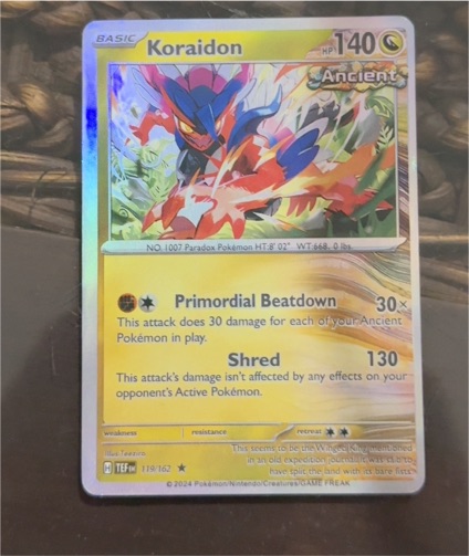2024 Pokémon TCG Temporal Forces #119 Koraidon — front