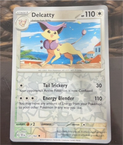 2024 Pokemon TCG Scarlet & Violet Temporal Forces #131 Delcatty — front