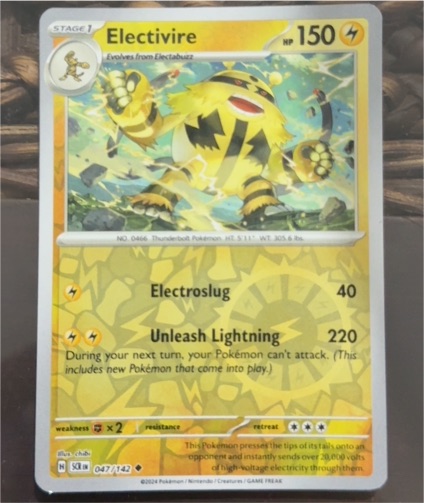 2024 Pokémon SV07: Stellar Crown #047 Electivire — front