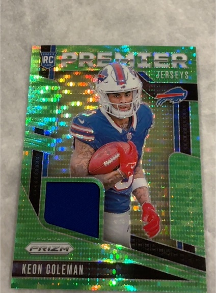 2024 Panini Prizm Premier Jerseys #PJ-KCN Keon Coleman — front