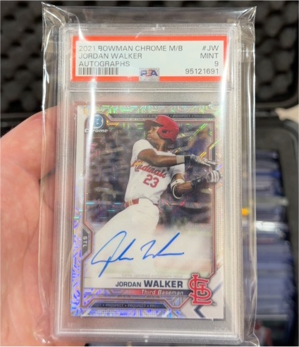 2021 Bowman Chrome Mega Box #JW Jordan Walker Autographs — front