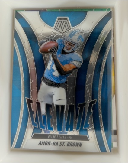 2025 Panini Mosaic #15 Amon-Ra St. Brown Elevate — front