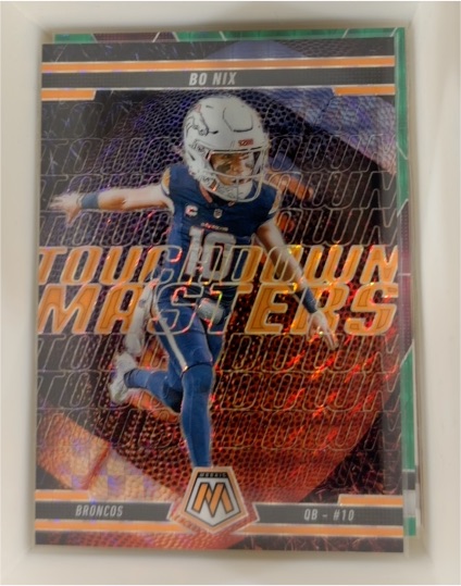 2025 Panini Mosaic #1 Bo Nix Touchdown Masters — front
