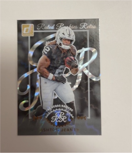 2025 Panini Donruss #10 Ashton Jeanty Rated Rookie Retro — front