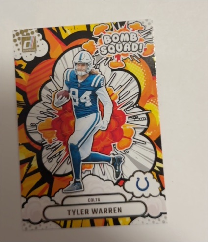 2025 Donruss Bomb Squad #BS-TWN Tyler Warren — front