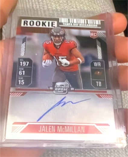 2024 Panini Contenders Optic #131 Jalen McMillan Rookie Ticket — front