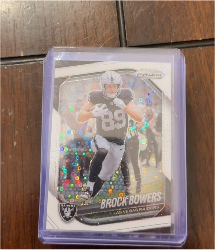 2025 Panini Prizm #6 Brock Bowers White Disco — front