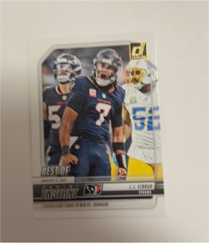 2025 Panini Donruss #INS-CSD C.J. Stroud Best of Instant — front