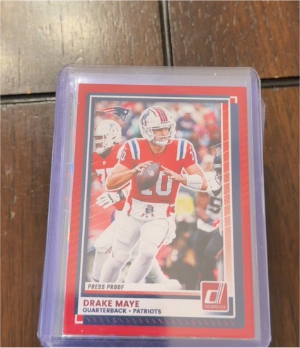 2025 Panini Donruss #58 Drake Maye Press Proof — front
