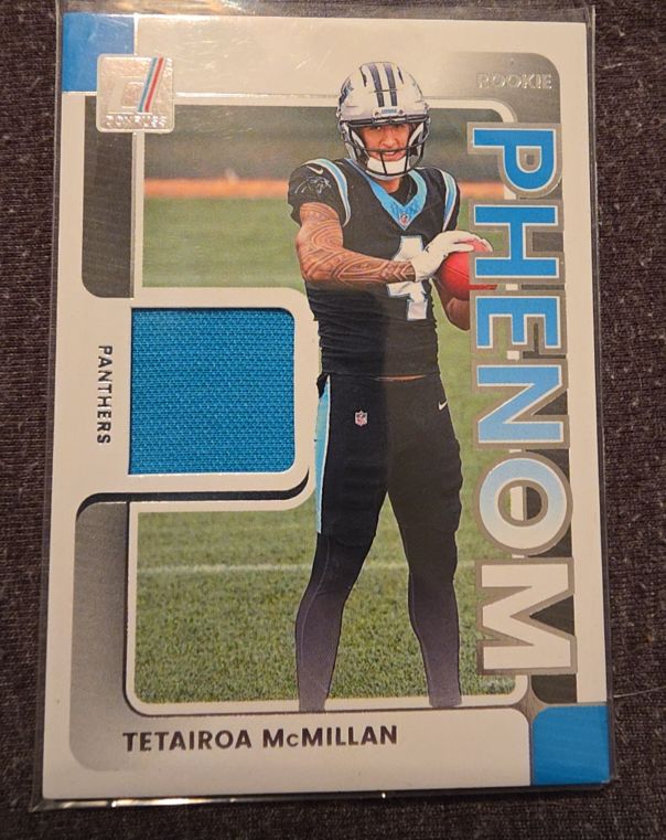 2025 Panini Donruss Rookie Phenom Patch #RPJ-TMN Tetairoa McMillan — front