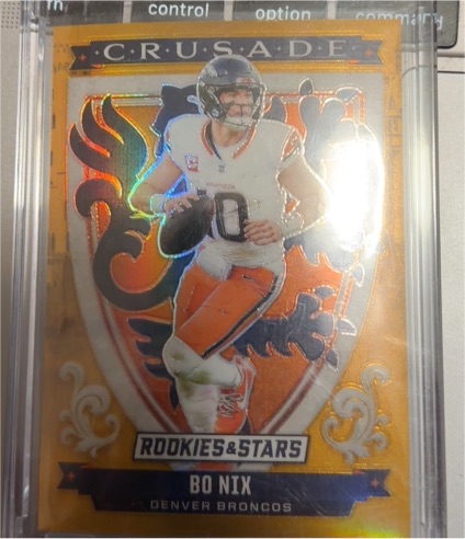 2025 Panini Rookies & Stars #28 Bo Nix Crusade — front