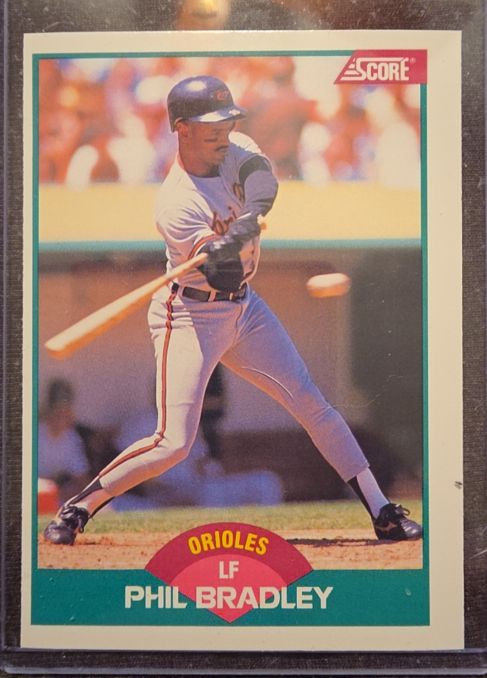 1989 Score Rookie & Traded #44T Phil Bradley — front