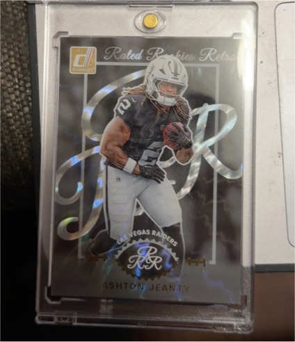 2025 Panini Donruss Rated Rookies Retro #10 Ashton Jeanty — front