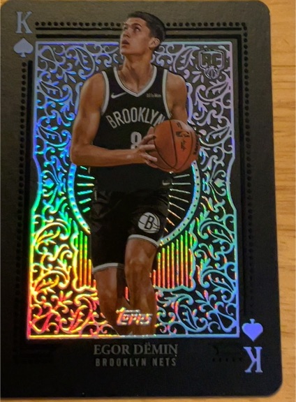 2025-26 Topps #80BK-55 Egor Demin 1980-81 Topps Basketball — front
