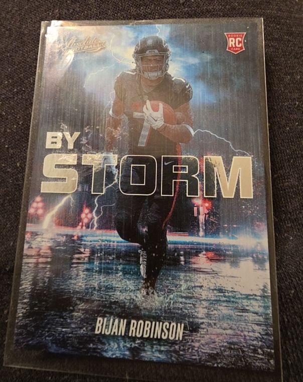 2023 Panini Absolute By Storm #BST-6 Bijan Robinson — front