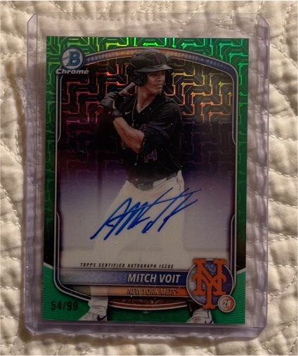 2025 Bowman Draft Chrome #BMA-MV Mitch Voit — front