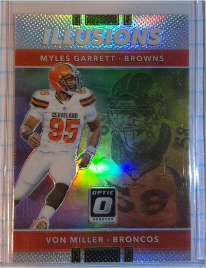 2017 Donruss Optic Illusions Myles Garrett / Von Miller — front