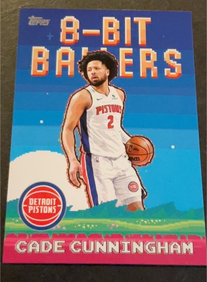 2025-26 Topps #8B-1 Cade Cunningham 8-Bit Ballers — front