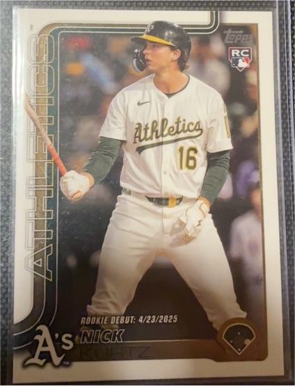2025 Topps Update #US197 Nick Kurtz — front
